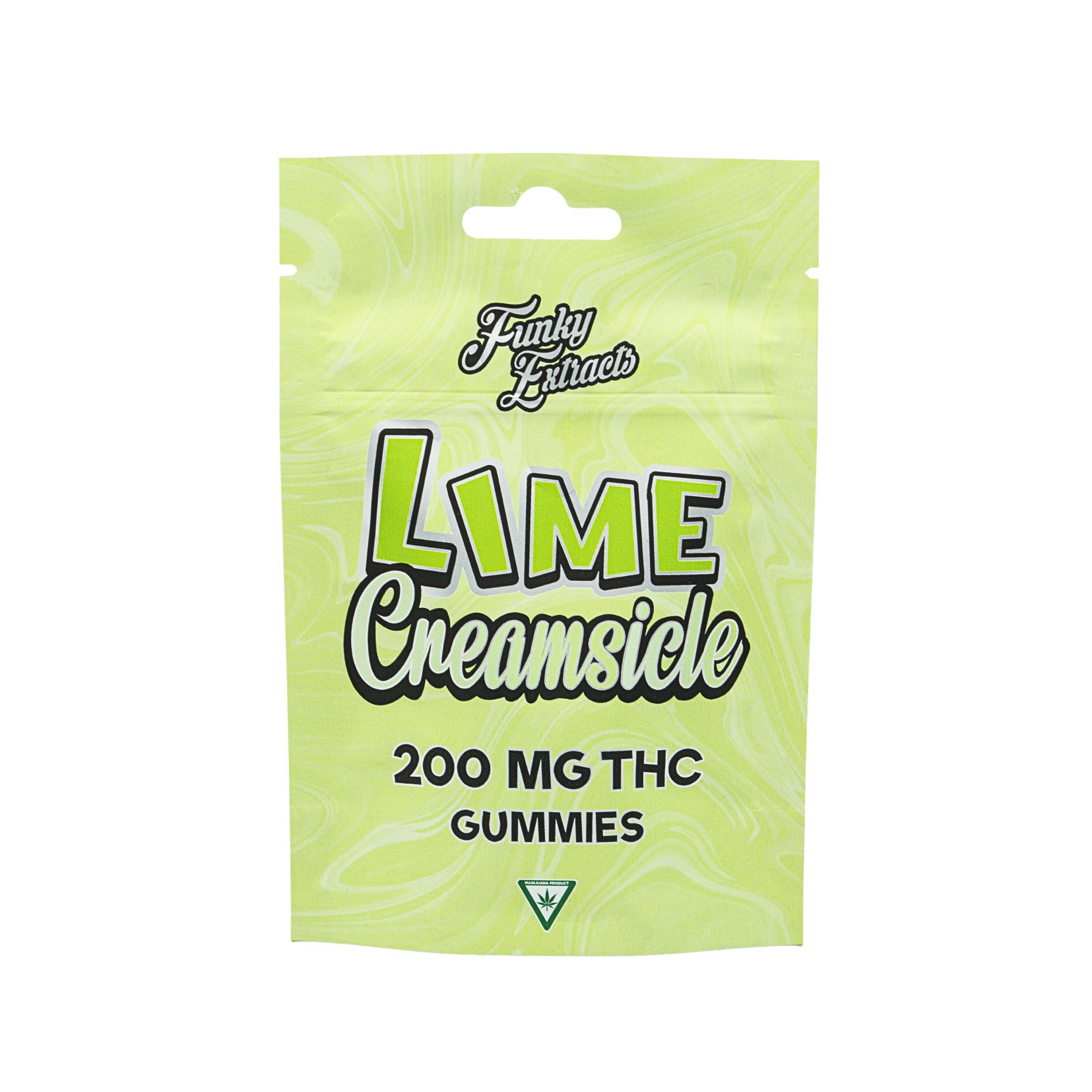Photograph of product: Funky Extracts | Lime Creamsicle 200mg FSO Gummies
