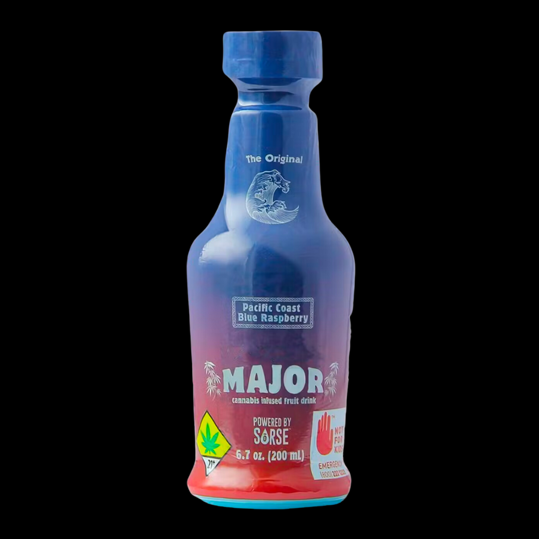 Photograph of Product: Blue Raspberry 100mg Liquid Edible Major