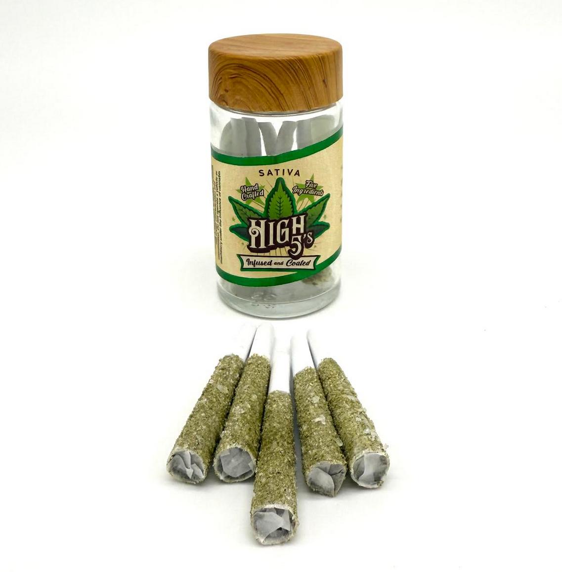 Photograph of product: High 5's | Oui'd Blend | Infused Pre-Roll 5 Pack | 4g