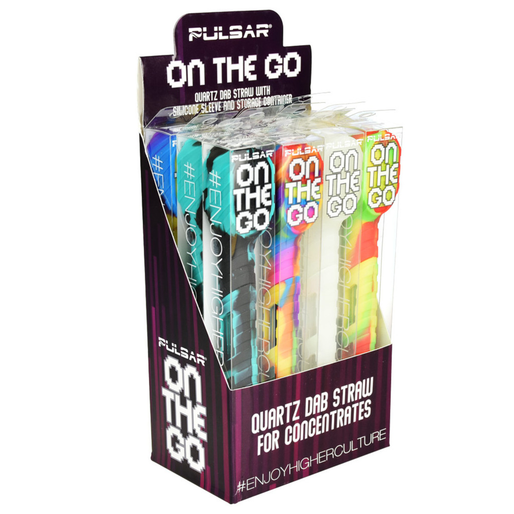 Photograph of product: Pulsar - 5" On the Go Quartz Dab Straw Kit - Assorted Colors