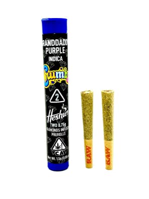 Photograph of product: Granddaddy Purple Infused Preroll 2pk 1.5g - PR PK