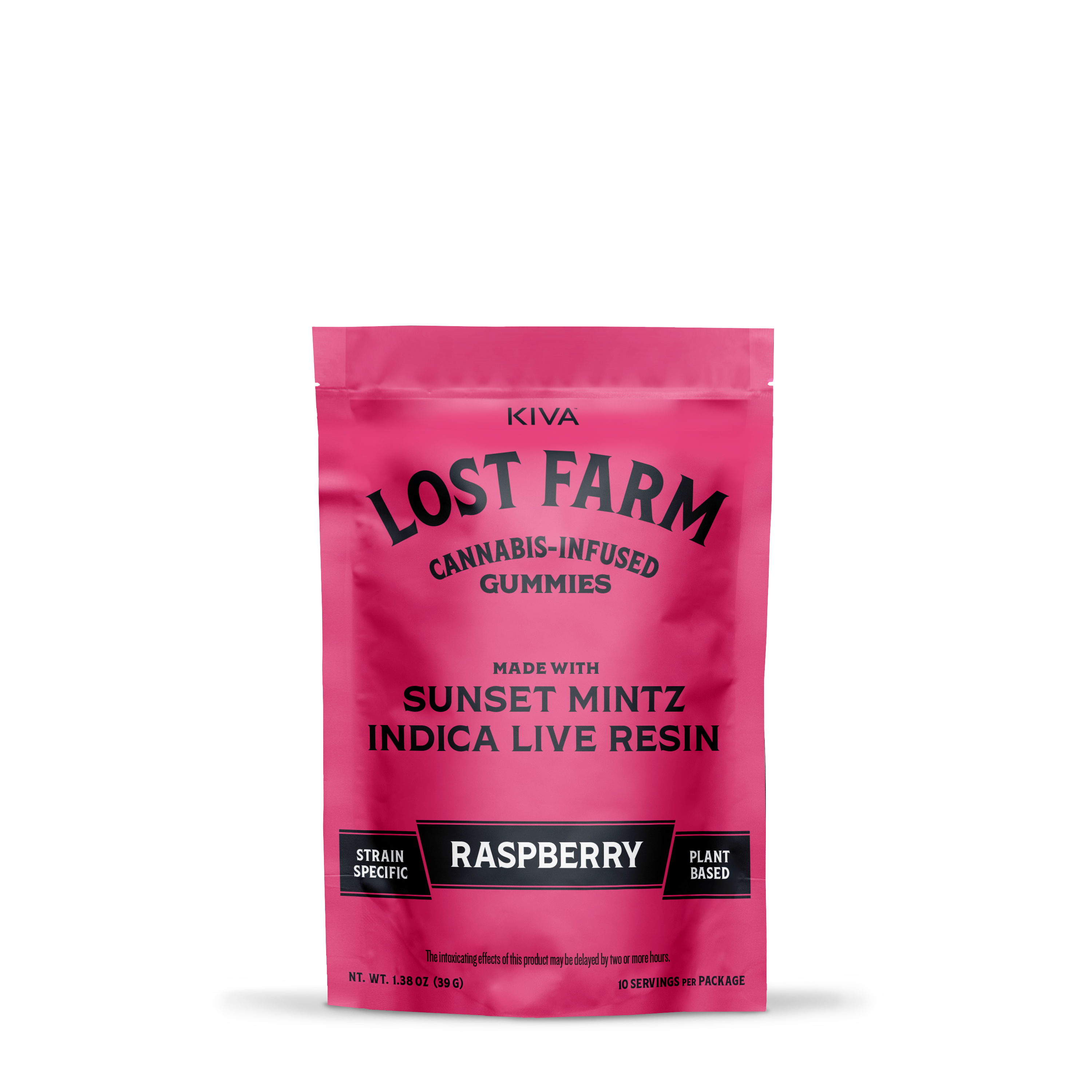 Photograph of product: Lost Farms - Raspberry x Sunset Mintz - Live Resin Gummies - 10-Pack (100mg) [I]