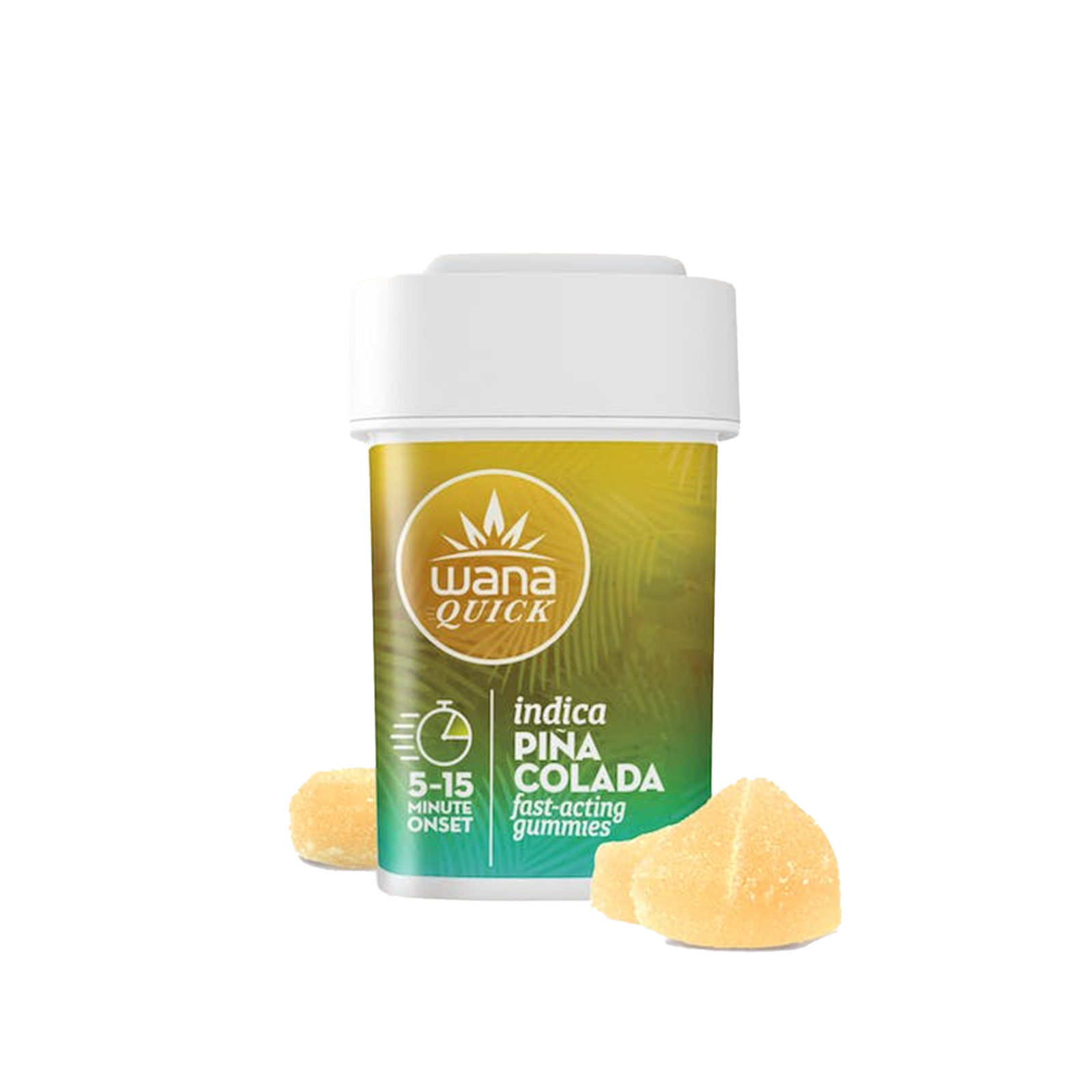 Photograph of product: Pina Colada Gummies - Quick (20mg Each | 200mg Total)