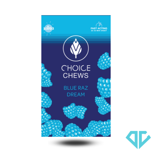 Photograph of product: Choice Blue Razz Dream Gummies 200mg