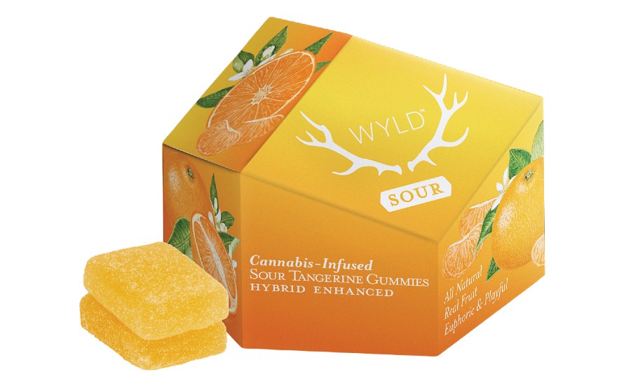 Photograph of product: 100mg Sour Tangerine Gummies