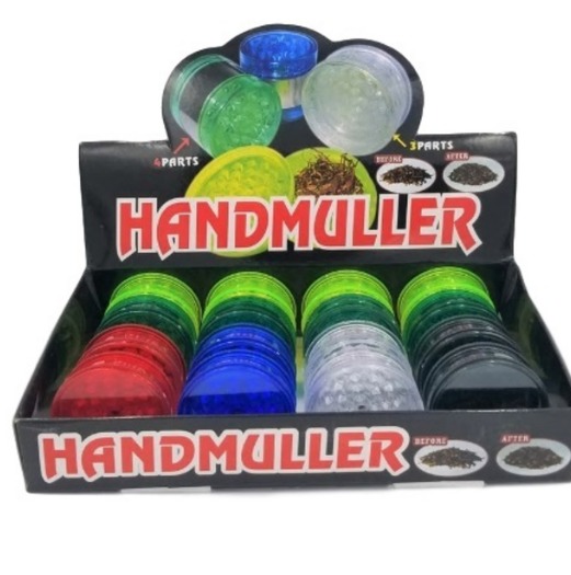 Photograph of product: Magnetic Acrylic 60mm Grinder 2 piece (Assorted)
