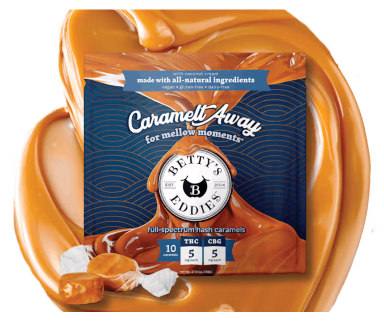 Photograph of product: Caramel Chews | 50mg