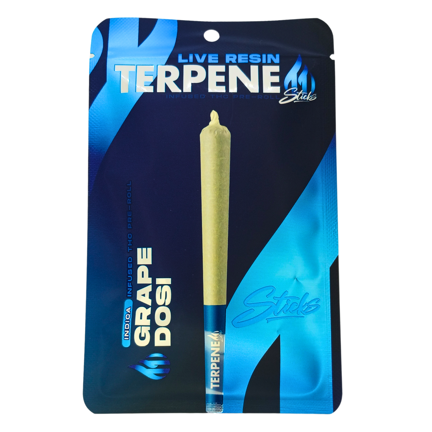 Photograph of product: TERPENE STICKS | GRAPE DOSI INFUSED PREROLL | 1.2G