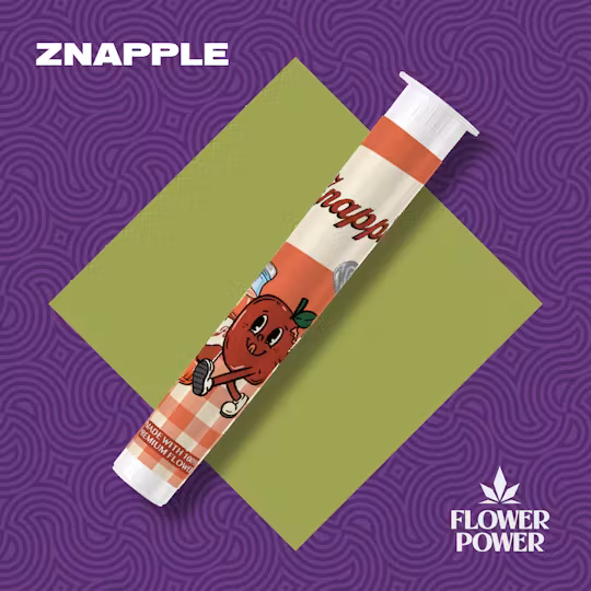 Photograph of product: Flower Power - 1g Preroll - Znapple