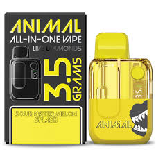 Photograph of product: ANIMAL | Sour Watermelon Splash | AIO Live Diamond Disposable Vape | 3.5g