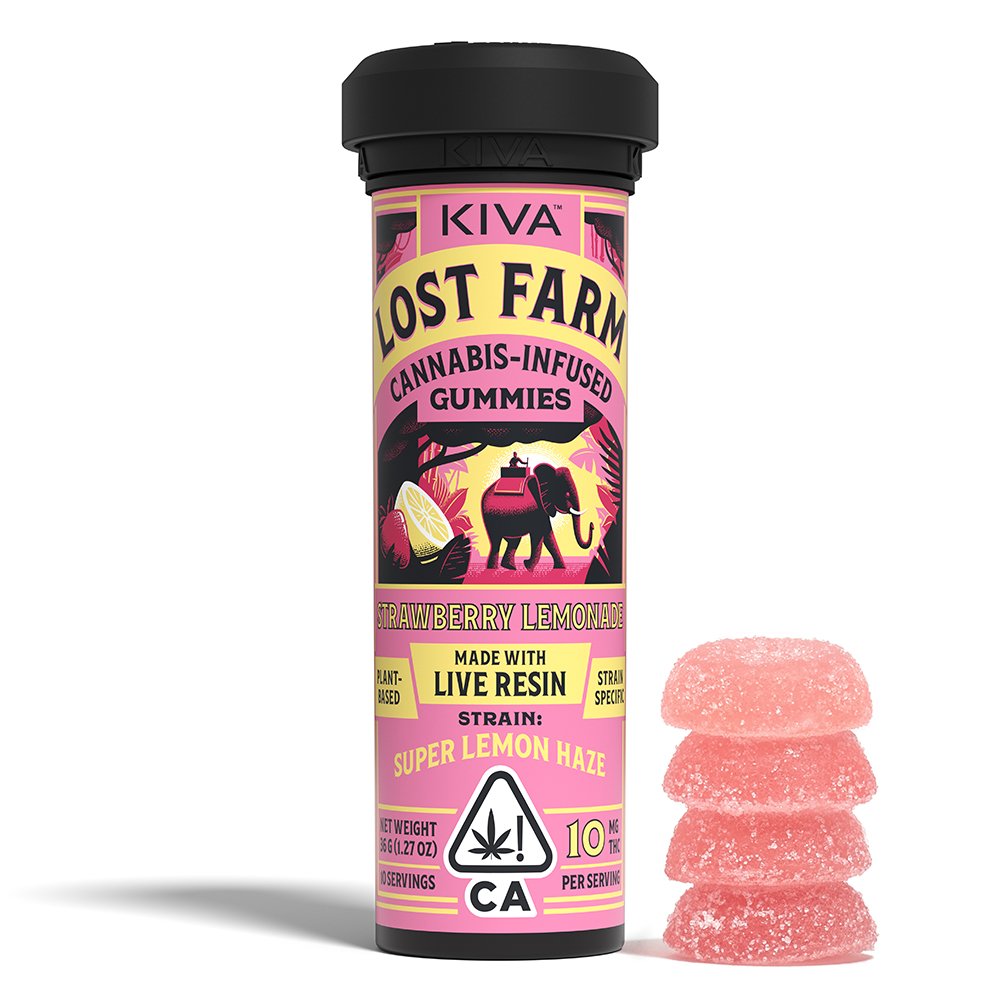 Photograph of product: LOST FARM STRAWBERRY LEMONADE GUMMY