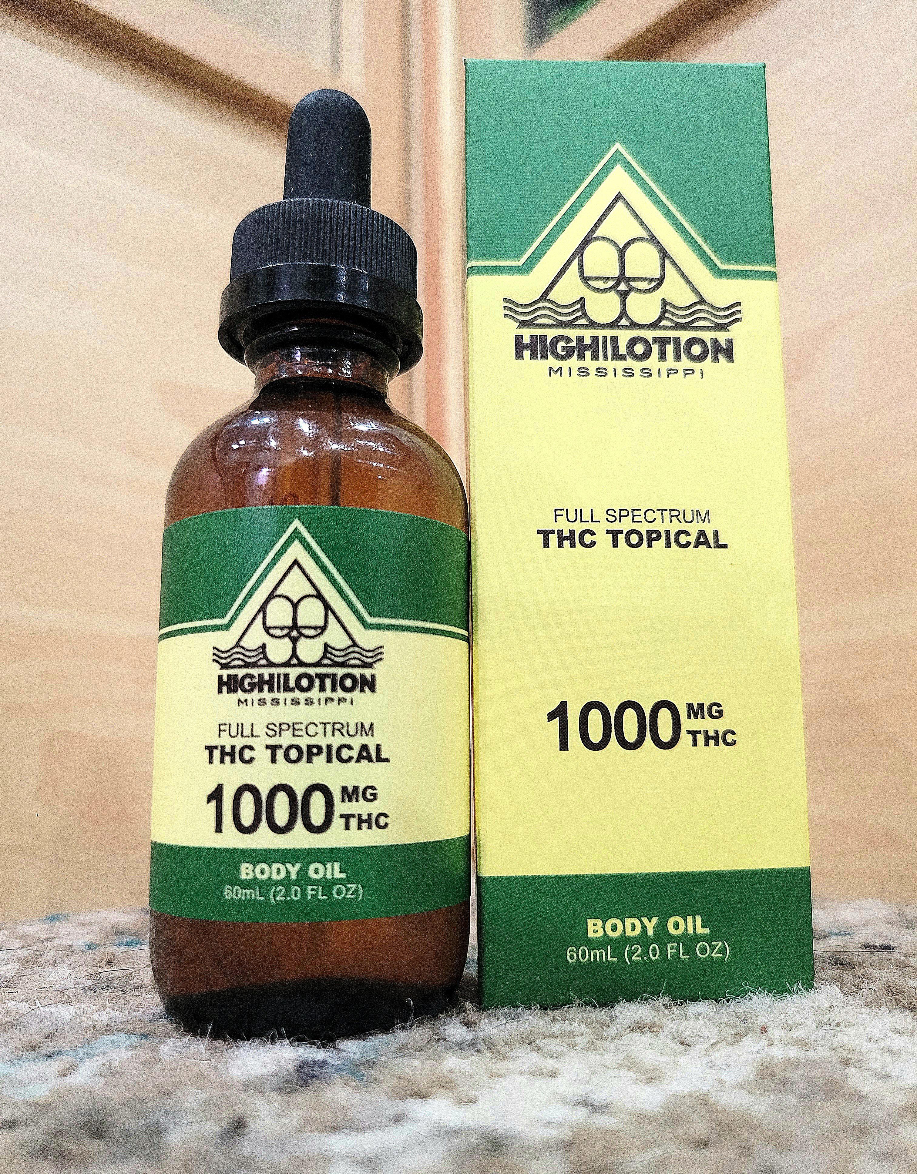 Photograph of product: Noble Labs | 1000mg TH-oui | High Lotion | Body Oil