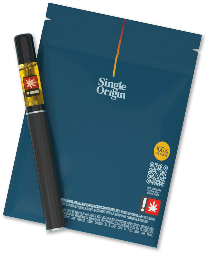 Photograph of product: Single Origin 1G Live Terpene All-In-One Battery + Cartridge | Snoland
