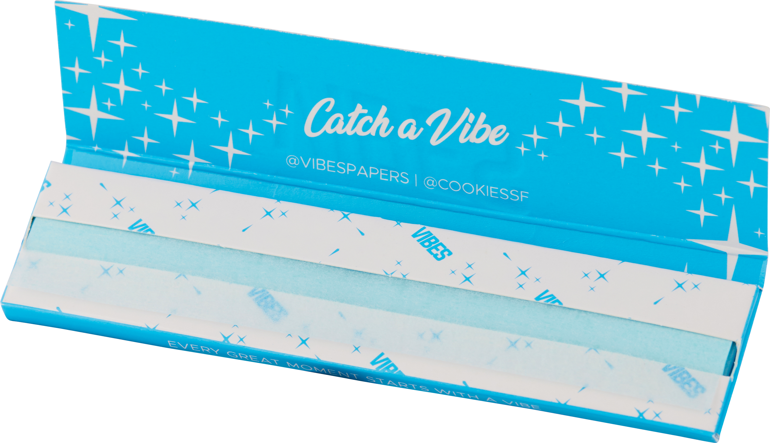 Photograph of product: VIBES x Cookies - Ultra Thin -  Blue | King Size Slim Rolling Papers