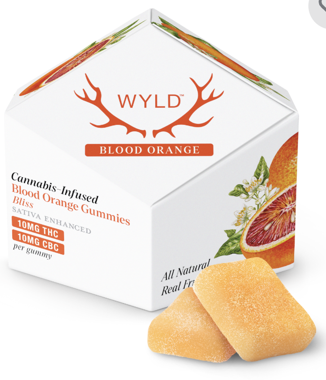 Photograph of product: WYLD-Blood Orange 1:1 CBC 100:100mg
