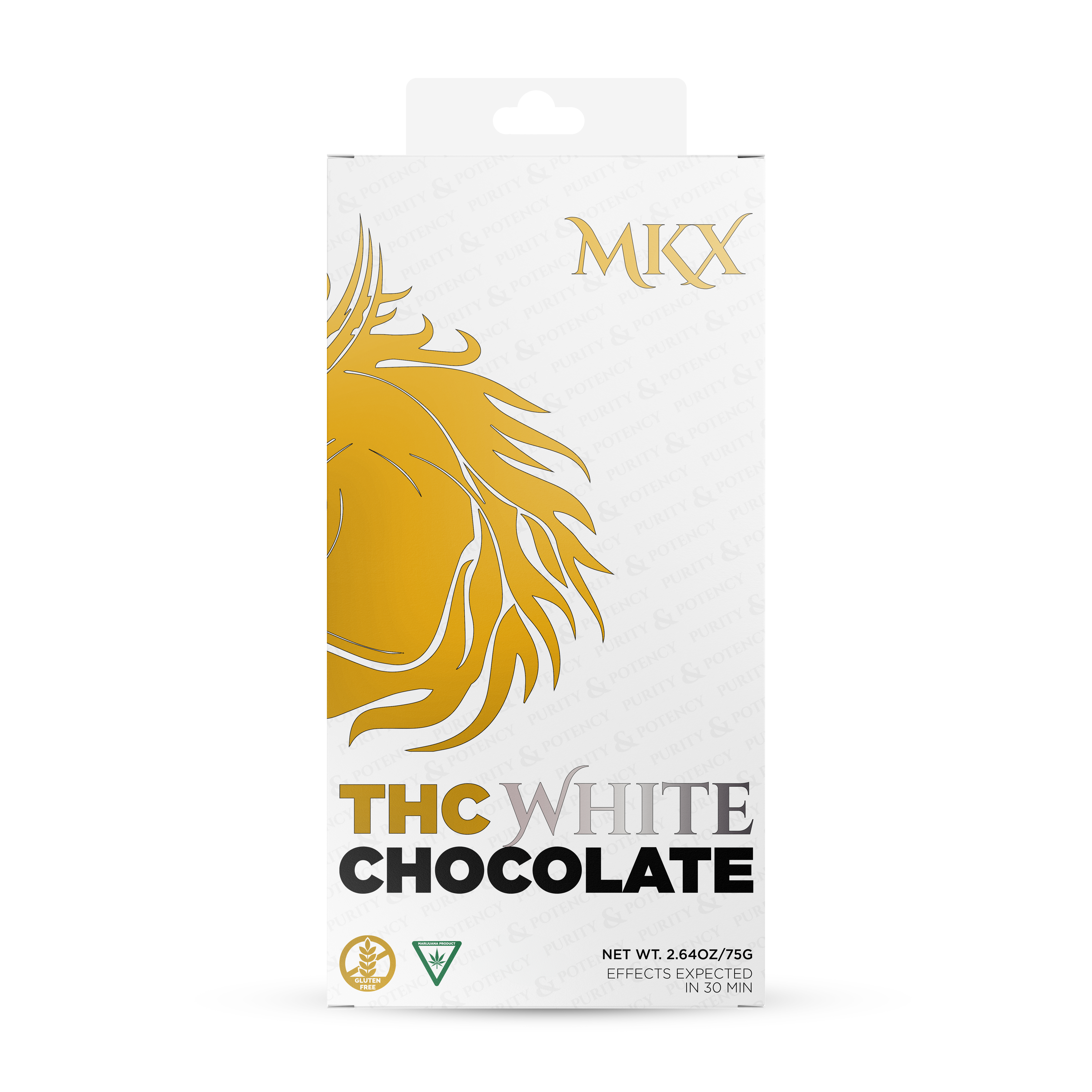 Photograph of product: MKX - 200MG - White Chocolate