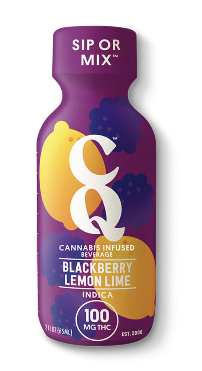 Photograph of product: CQ 100mg 2oz Shot - Blackberry Lemon Lime