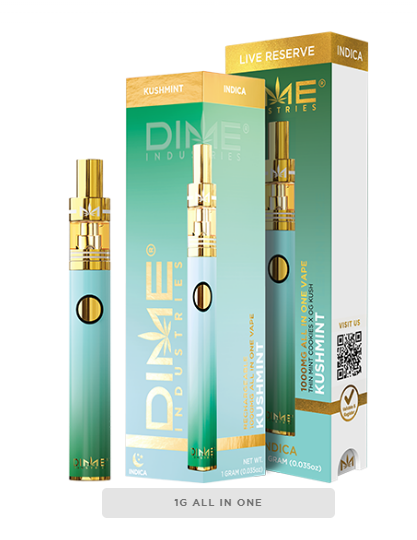 Photograph of product: Dime - Live Resin Disposable - (I) - Kush Mints