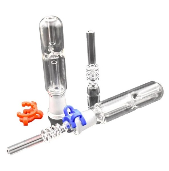 Photograph of product: Bubbling Honey Straw | 14mm | Quartz Tip