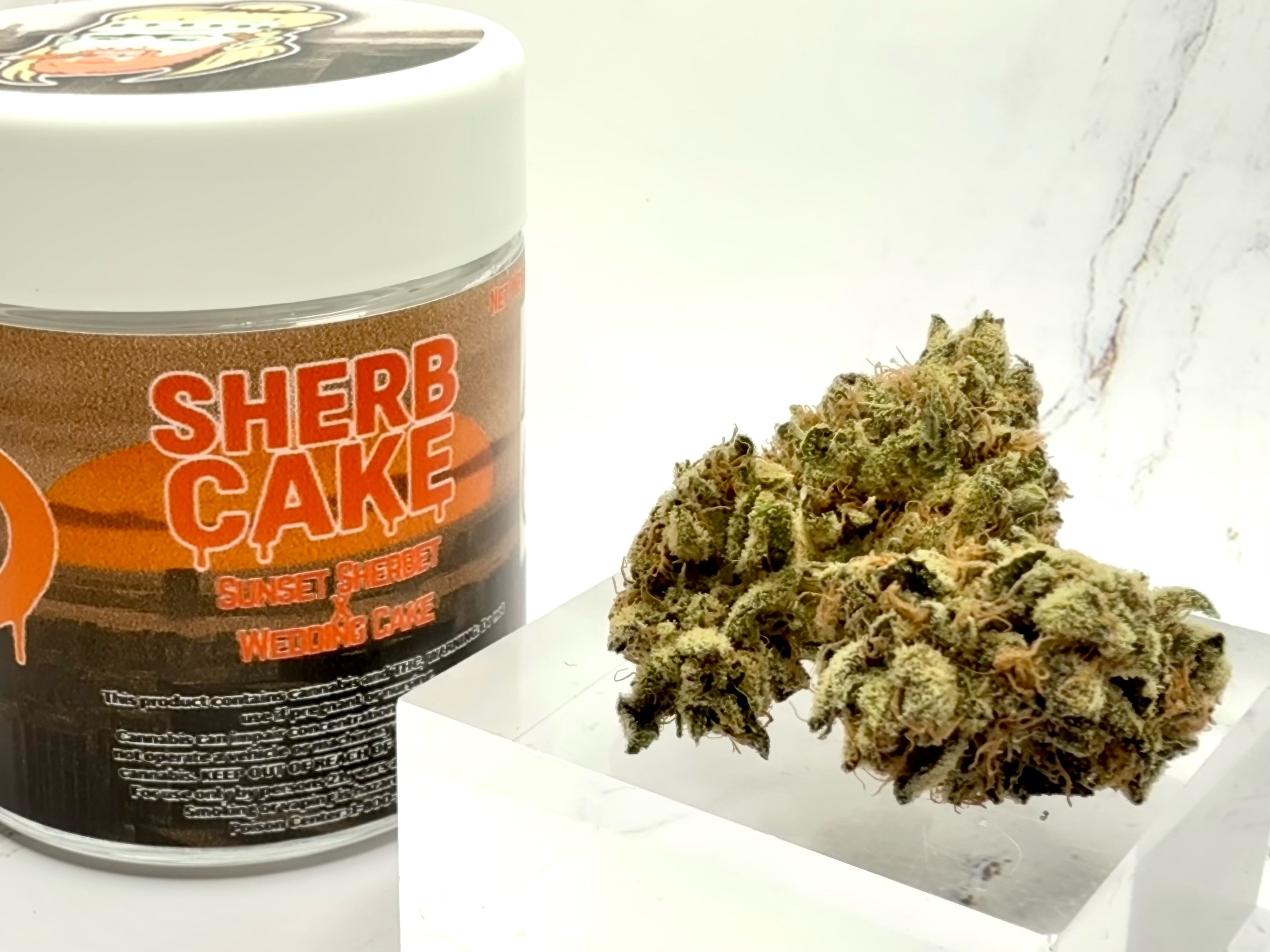 Photograph of product: NY Dankster - Sherbcake - Jar - 3.5g
