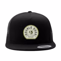 Photograph of product: Double Dogs Black Snapback Hat