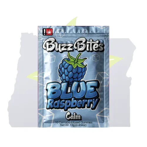 Photograph of product: Buzz Bites-Blue Raspberry