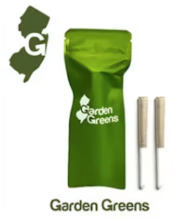 Photograph of product: Garden Greens | Pre-Roll | Cake & Desist | 2pk 1g