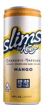 Photograph of product: Mango [H] - 25MG Slims 1:1 CBD Beverage 12OZ