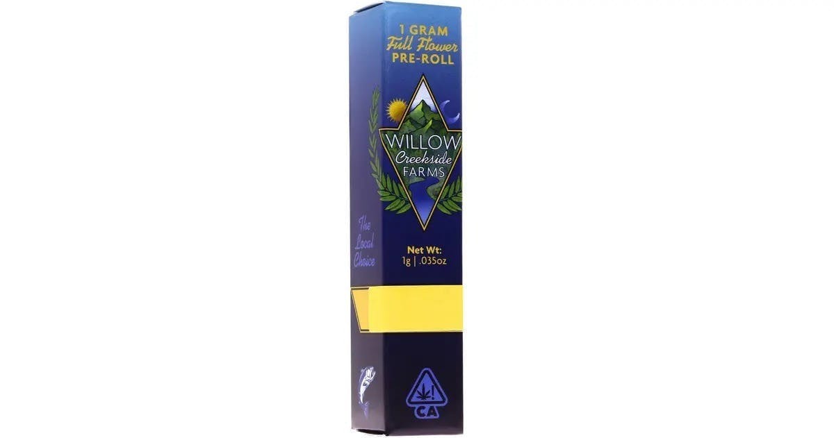 Photograph of product: Willow Creekside Farms - Purple Tangie - Willow Creekside - 1g. pre roll