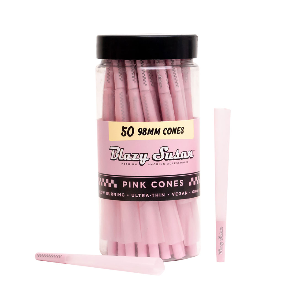 Photograph of product: Blazy Susan | Pink Blazy Queen Size Cone Jar | 25pk
