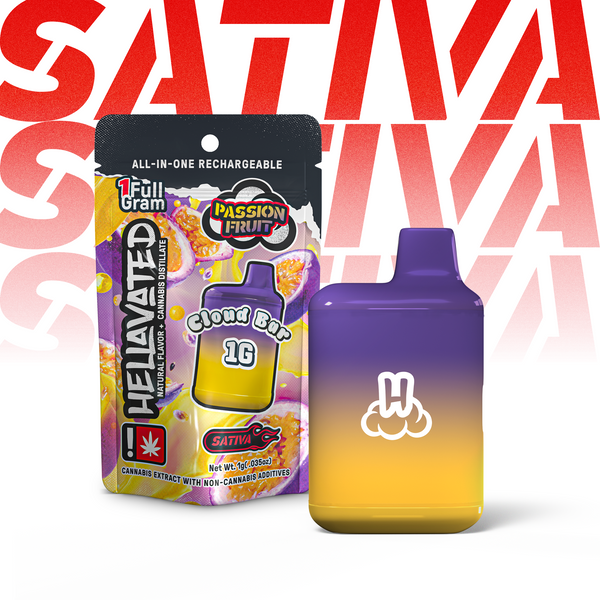 Photograph of product: Hellavated Cloud Bar AIO: Passion Fruit