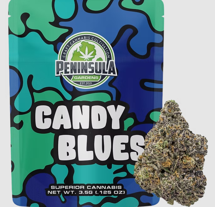 Photograph of Product: Candy Blues Preroll by Peninsula Gardens