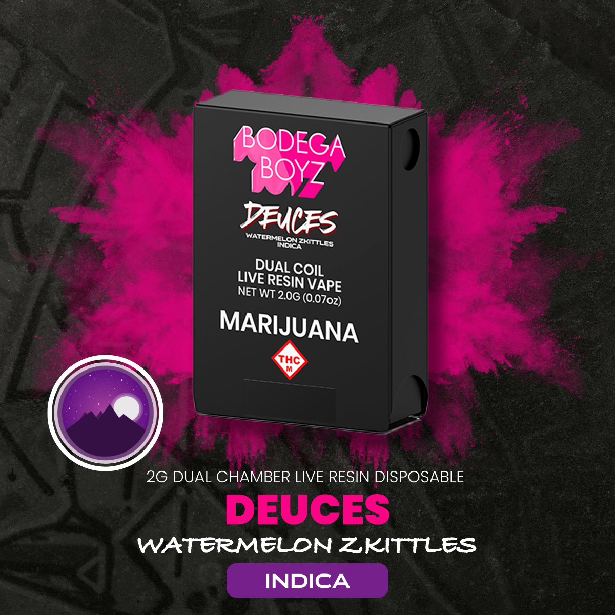 Photograph of product: Watermelon Zkittles| 2g  AIO Disposable