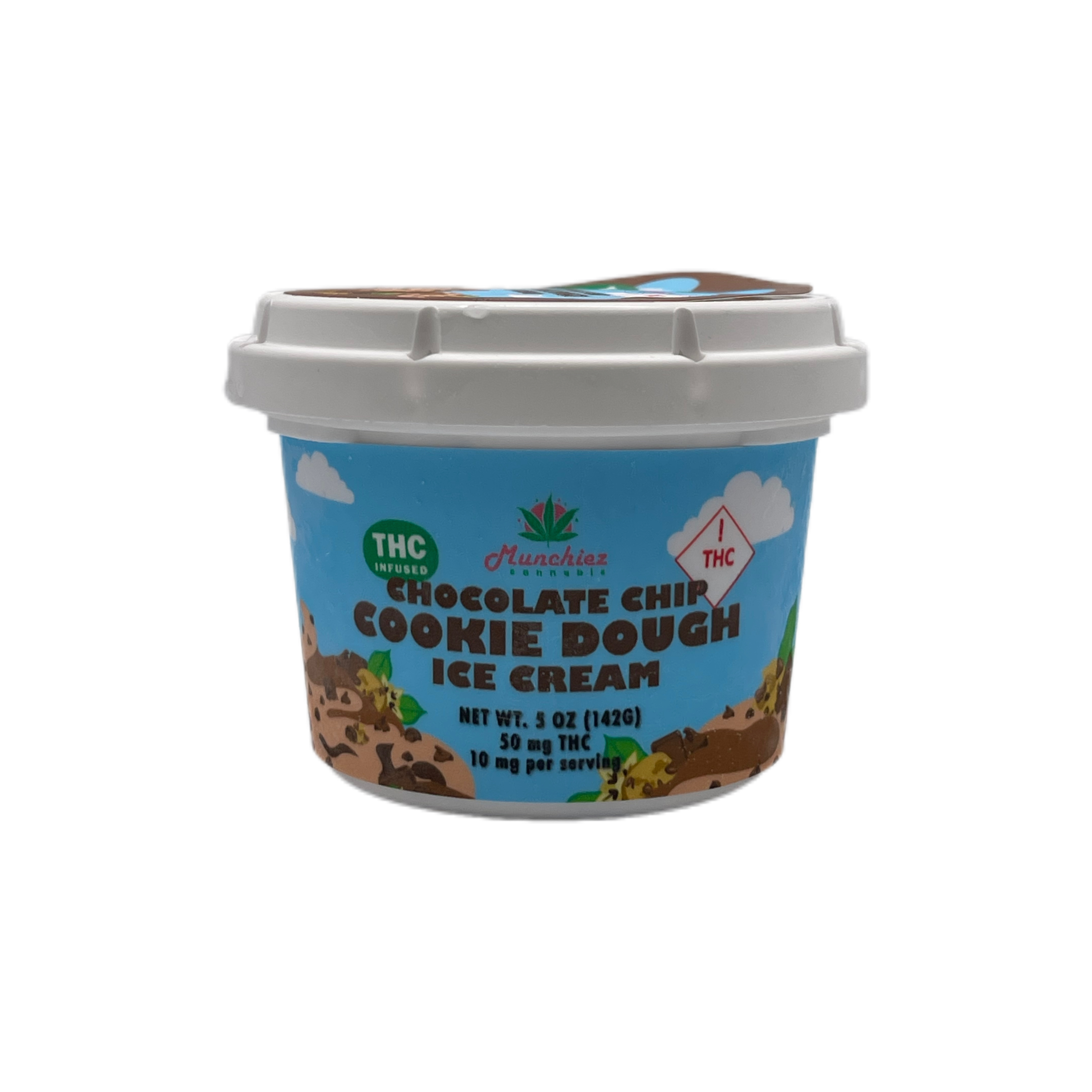 Photograph of product: Chocolate Chip Cookie Dough Ice Cream | 50mg | PhytoRemedies
