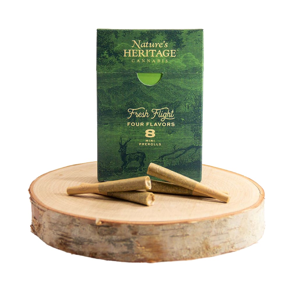 Photograph of product: 4 Strain 0.5g Pre-roll Flight 8pk | 4g