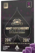 Photograph of product: [Heavy Hitters] Live Rosin Gummies - 1:1 CBN - Honey Boysenberry (I)