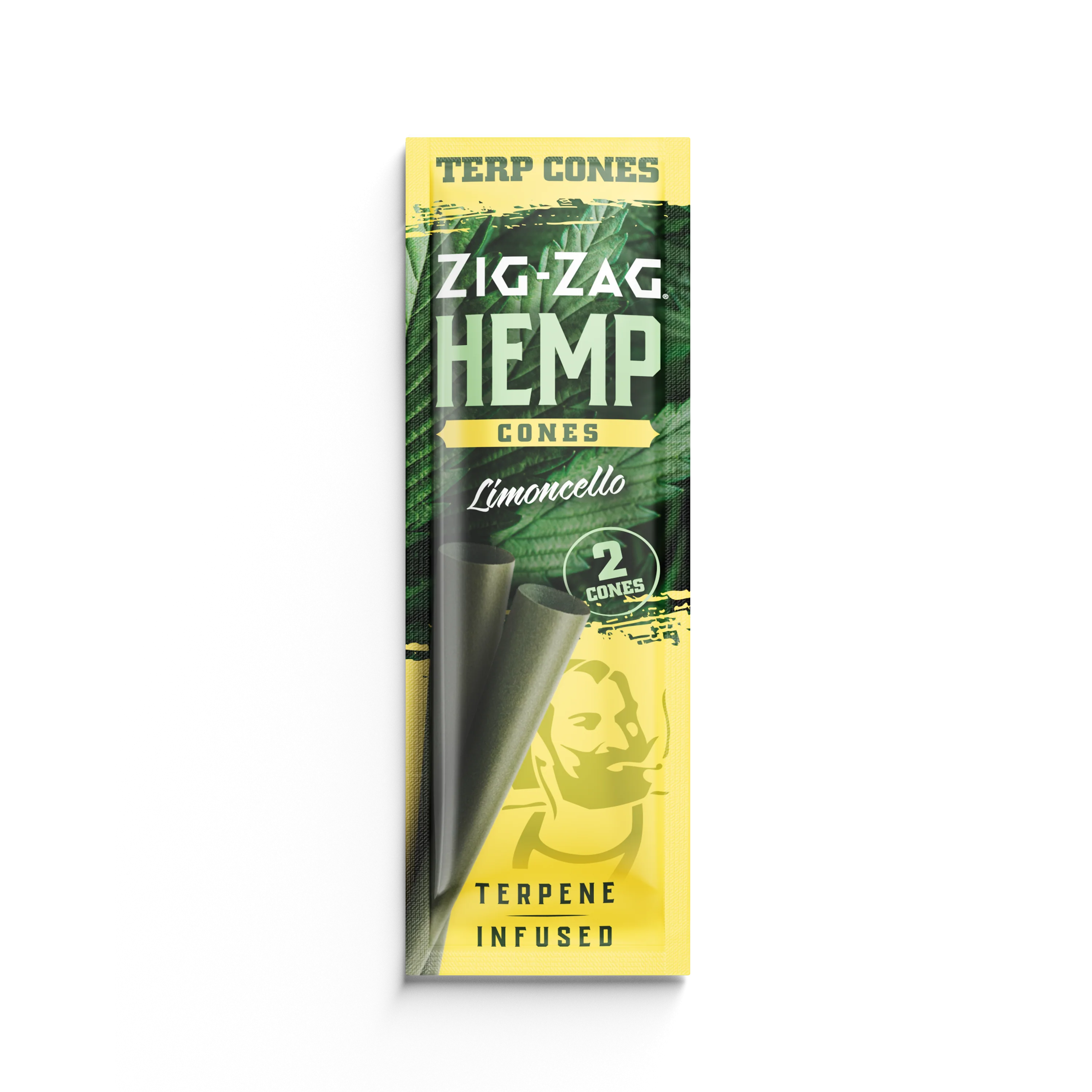 Photograph of product: ZIG ZAG | HEMP CONES | LIMONCELLO | 2 PACK