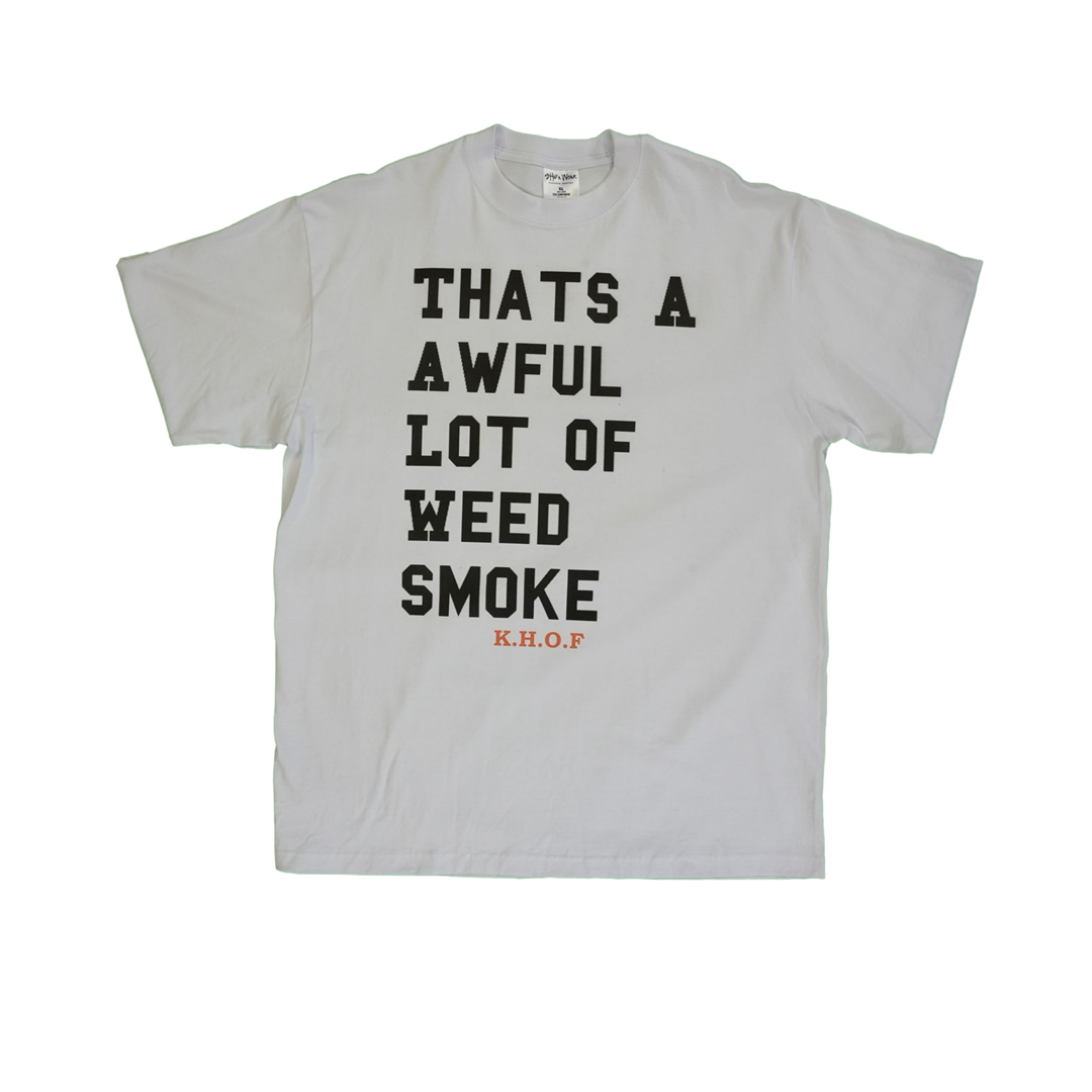 Photograph of product: T-Shirt | Double Sided | KHOF Awful Lot of Oui'd S/S | White | S-XXL