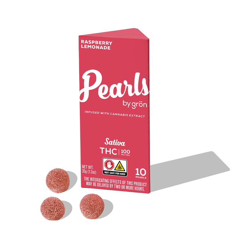 Photograph of product: Gron Raspberry Lemonade Pearls-Oui'd
