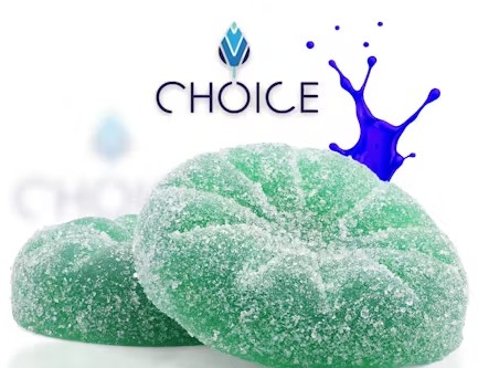 Photograph of product: Choice | Mega Gummies | Big Azz Blue Razz | 200mg (Oui'd)