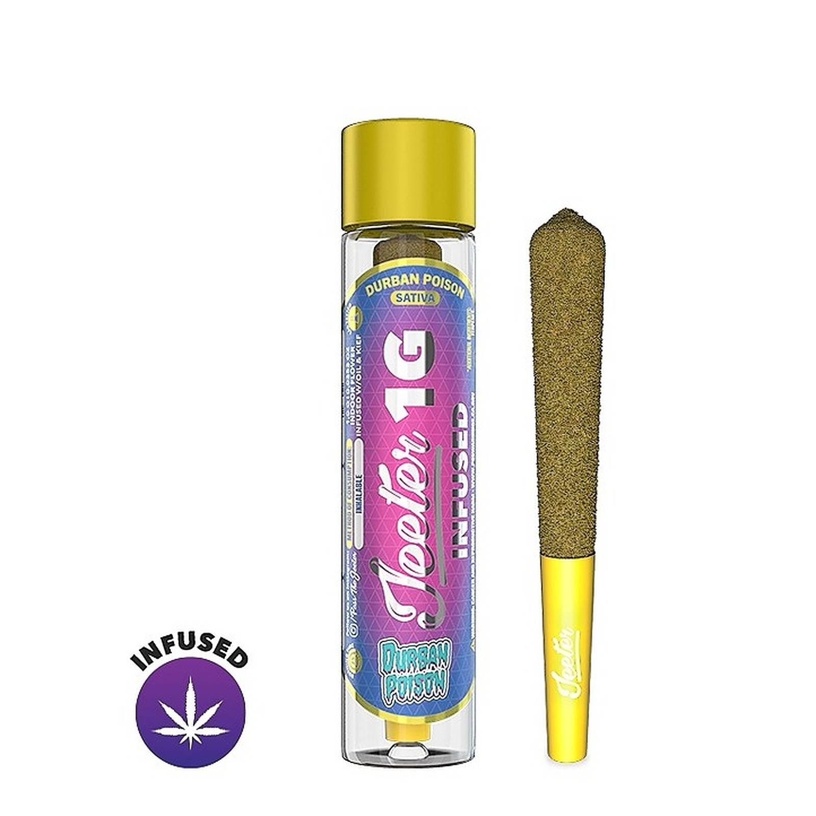 Photograph of product: 1g Infused Preroll (Durban Poison)