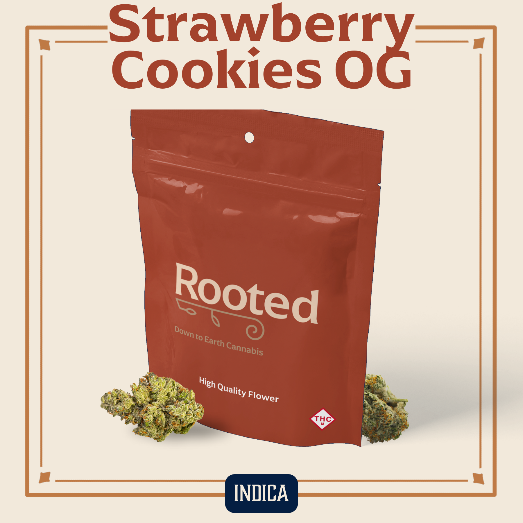 Photograph of product: Strawberry Cookies OG Flower | 3.5g