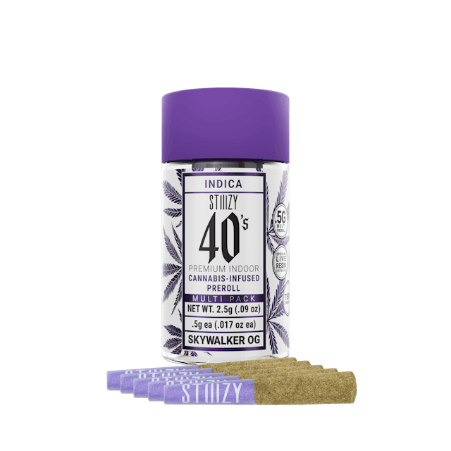 Photograph of product: 40's Skywalker OG | .5x5 Infused Preroll Pack - 
