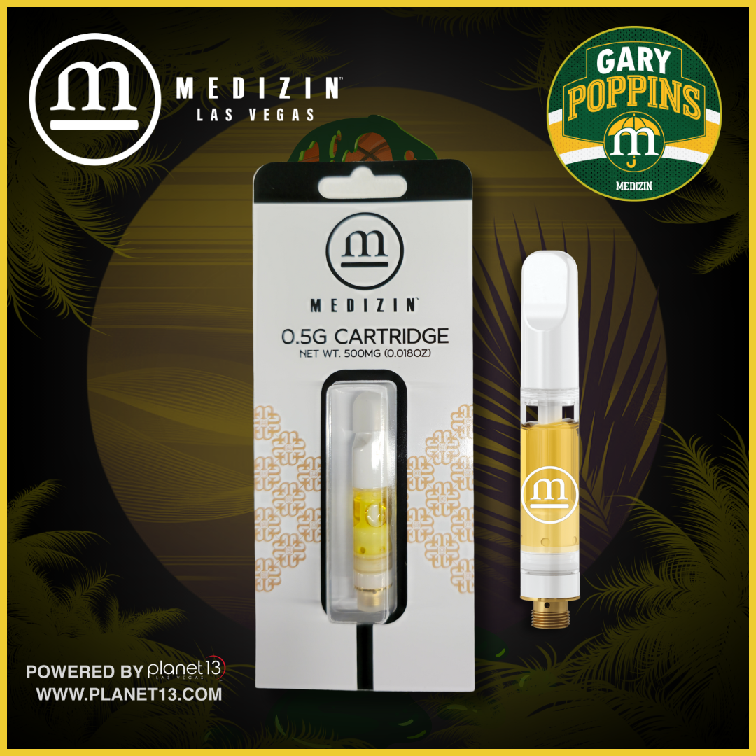 Photograph of product: Gary Poppins .5g Live Resin Vape Cart