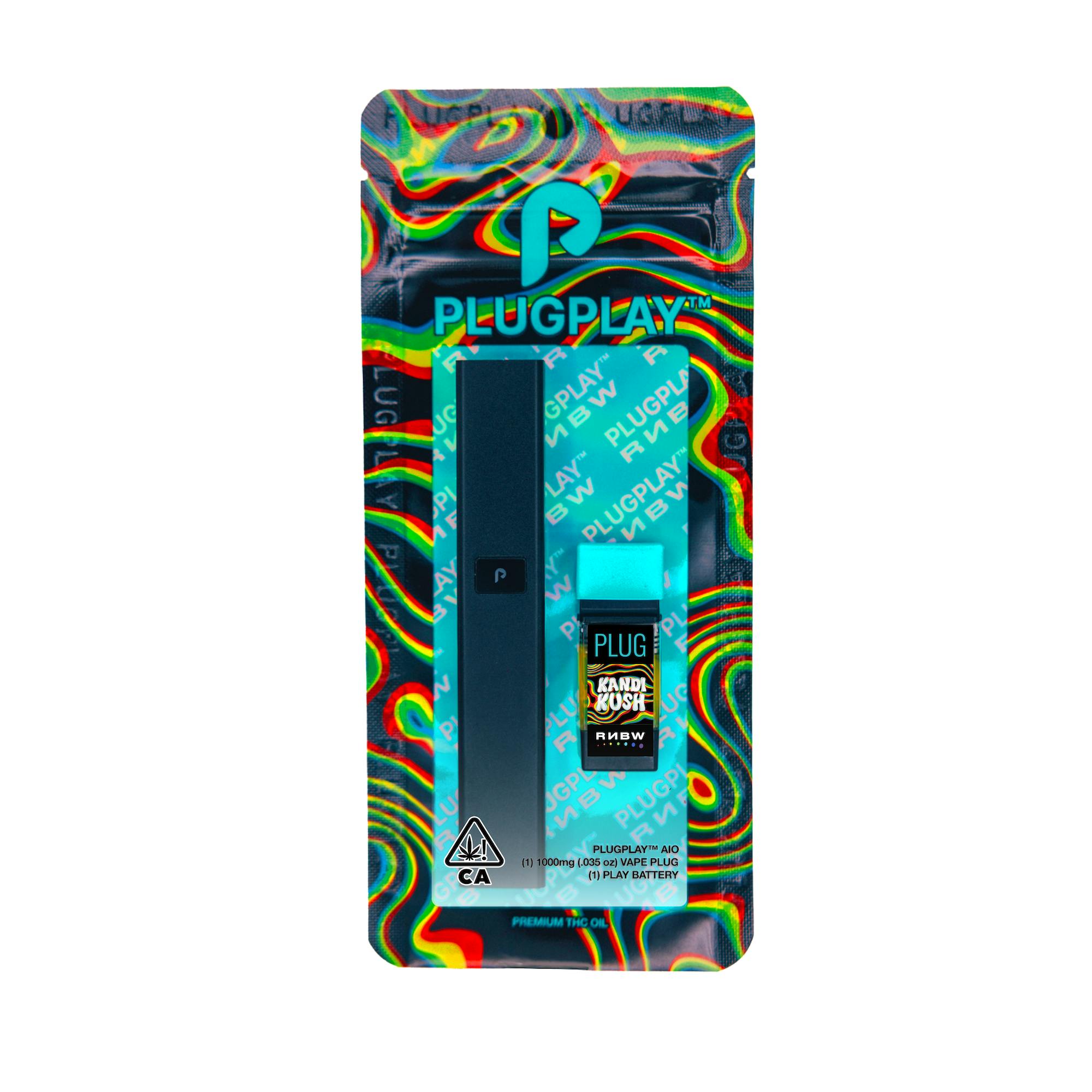 Photograph of product: PLUGPLAY x RNBW | All-in-Ones: Kandi Kush | 1g