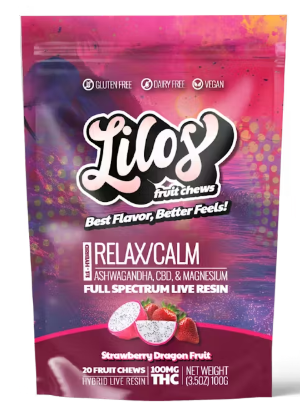 Photograph of product: Strawberry Dragonfruit | 1:1 TH-oui:CBD Live Resin Gummies | 100mg