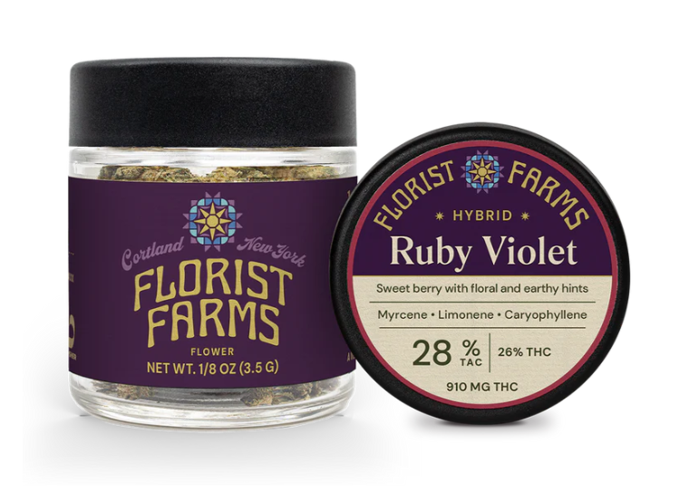 Photograph of product: Florist Farms Ruby Violet - 3.5g