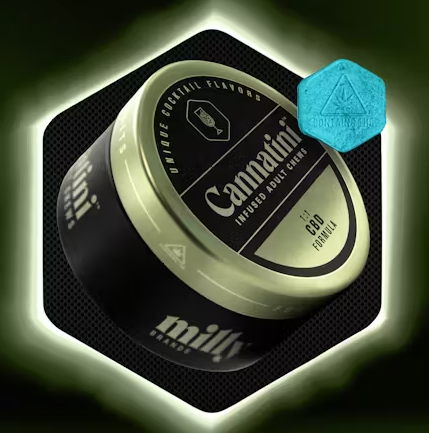 Photograph of product: Cannatini | Blue Hawaiian-Sour Tsunami 1:1 CBD:TH-oui | 100mg