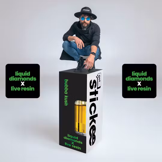 Photograph of product: Stickee | Live Resin Cart | Bubba Kush | 1g