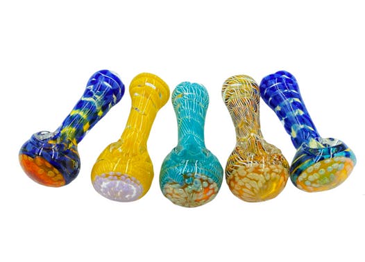 Photograph of product: 3.5-4.5" Assorted Glass Hand Pipes* - Retail